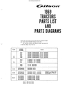 Thumbnail 1969 Gilson tractor parts manual 723 - 770 n more