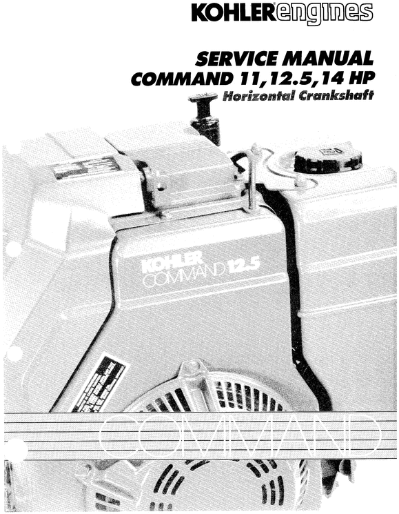 Product picture Kohler command TP-2402 horizontal shaft service manual